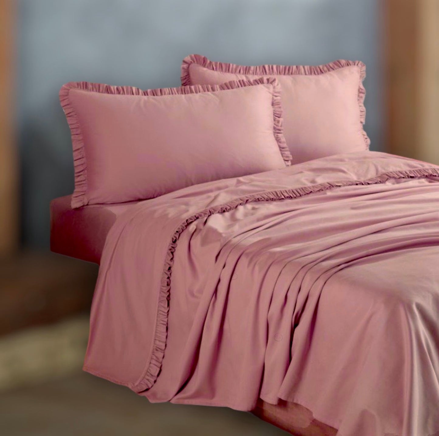 Completo letto con Rouche matrimoniale PaulWilliams