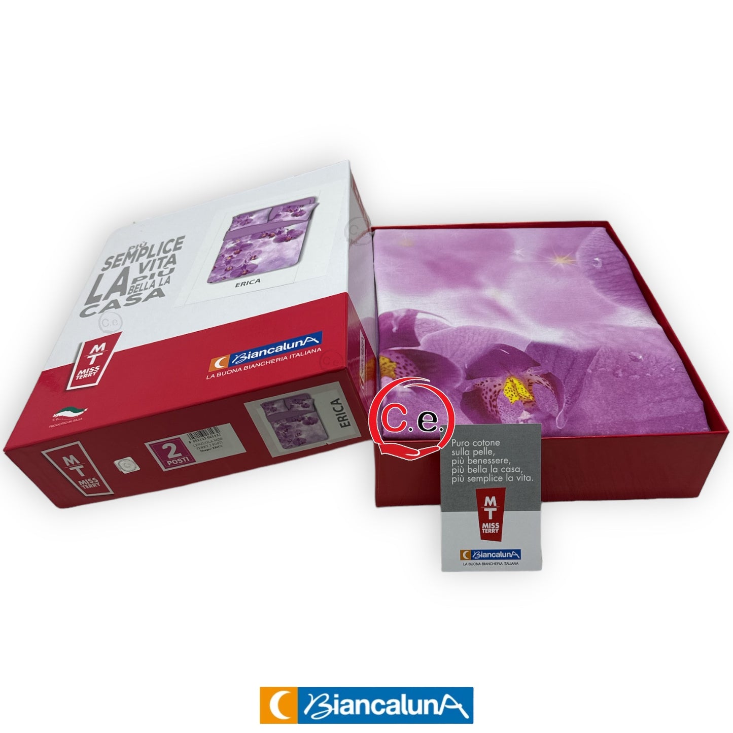 Lenzuola copriletto BiancaLuna Erica