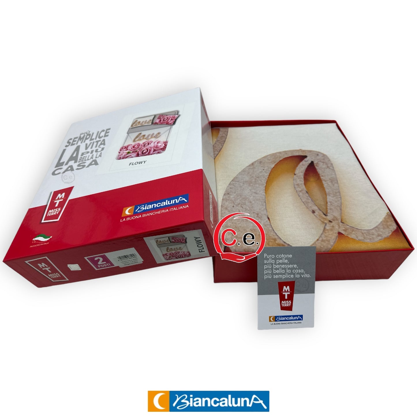 Lenzuola copriletto BiancaLuna Flowy