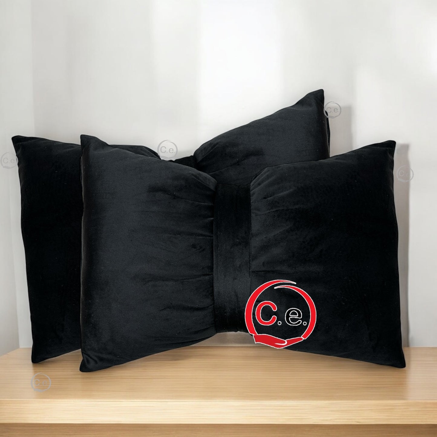 Coppia cuscini arredo a fiocco š in velluto misura 30x40cm