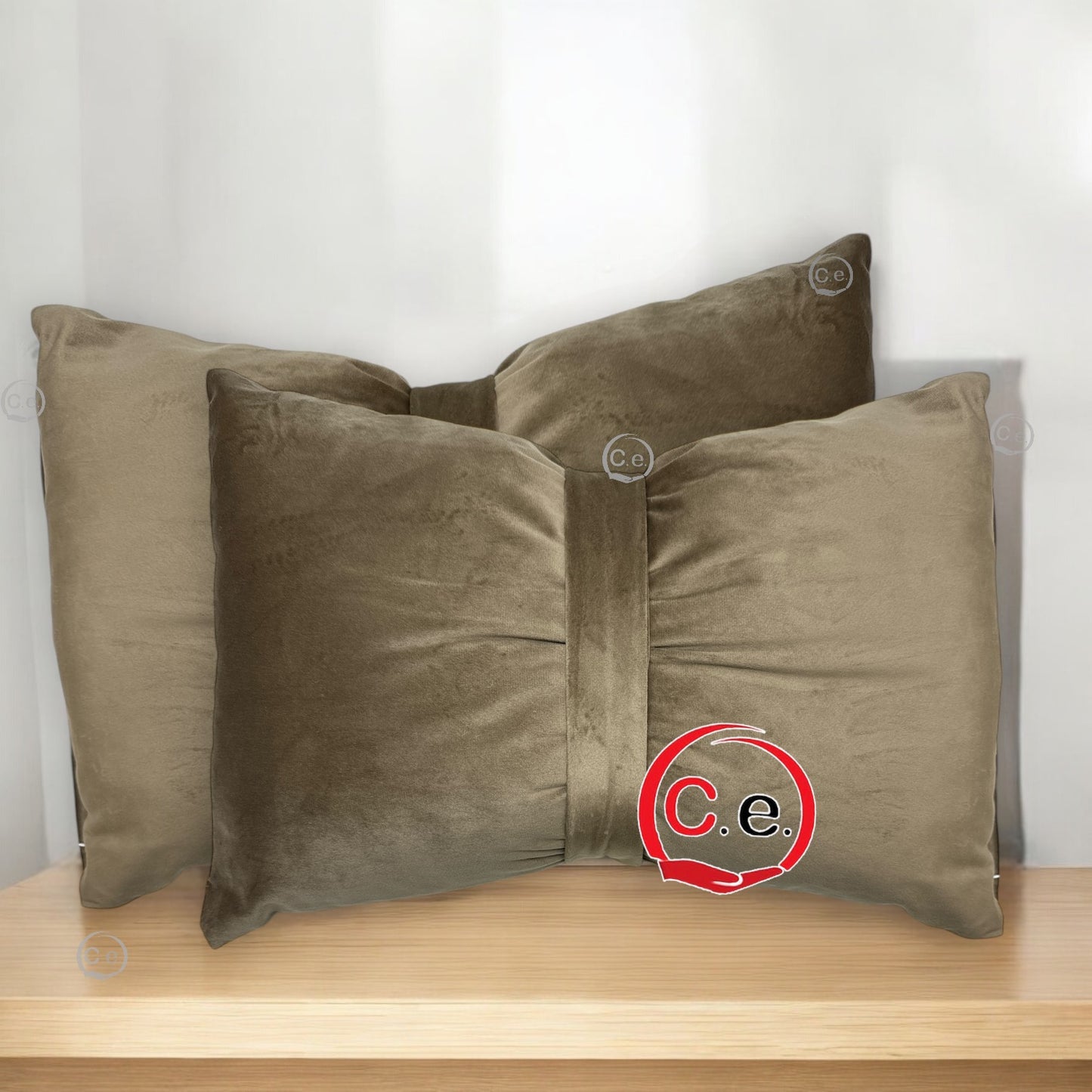 Coppia cuscini arredo a fiocco š in velluto misura 30x40cm