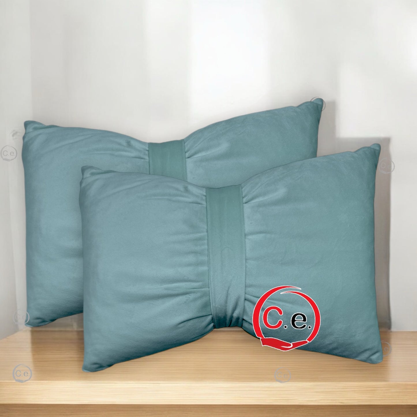 Coppia cuscini arredo a fiocco š in velluto misura 30x40cm