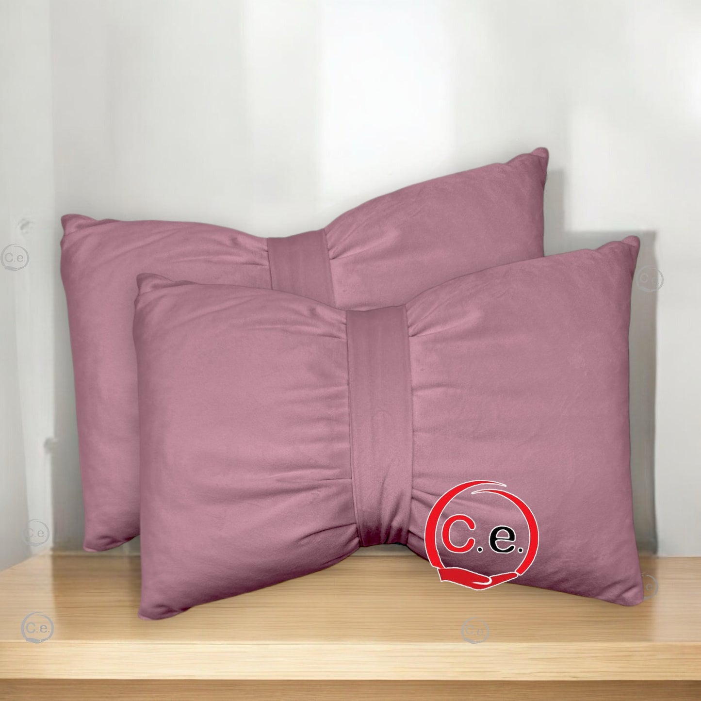 Coppia cuscini arredo a fiocco š in velluto misura 30x40cm