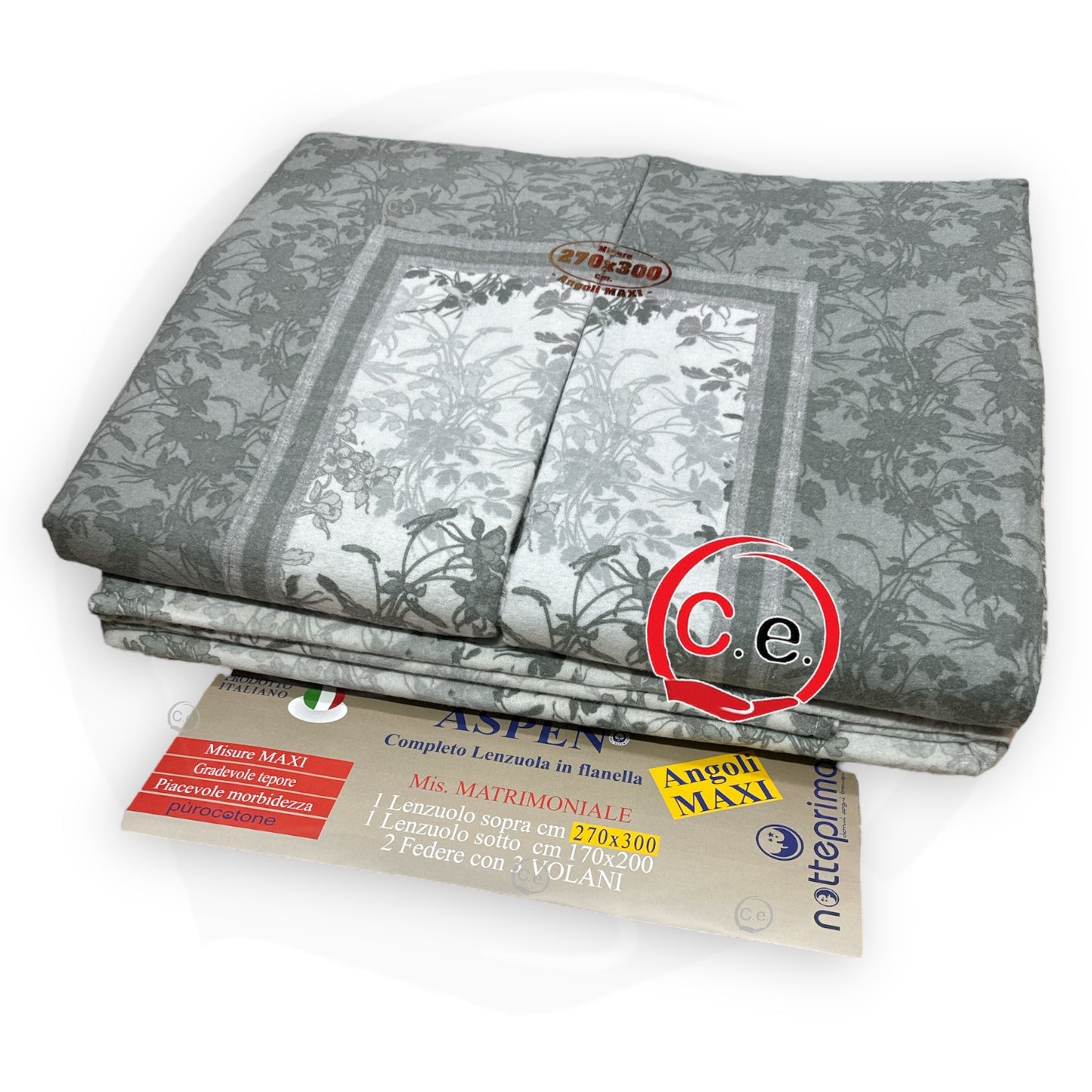 Completo letto in Flanella linea Aspen