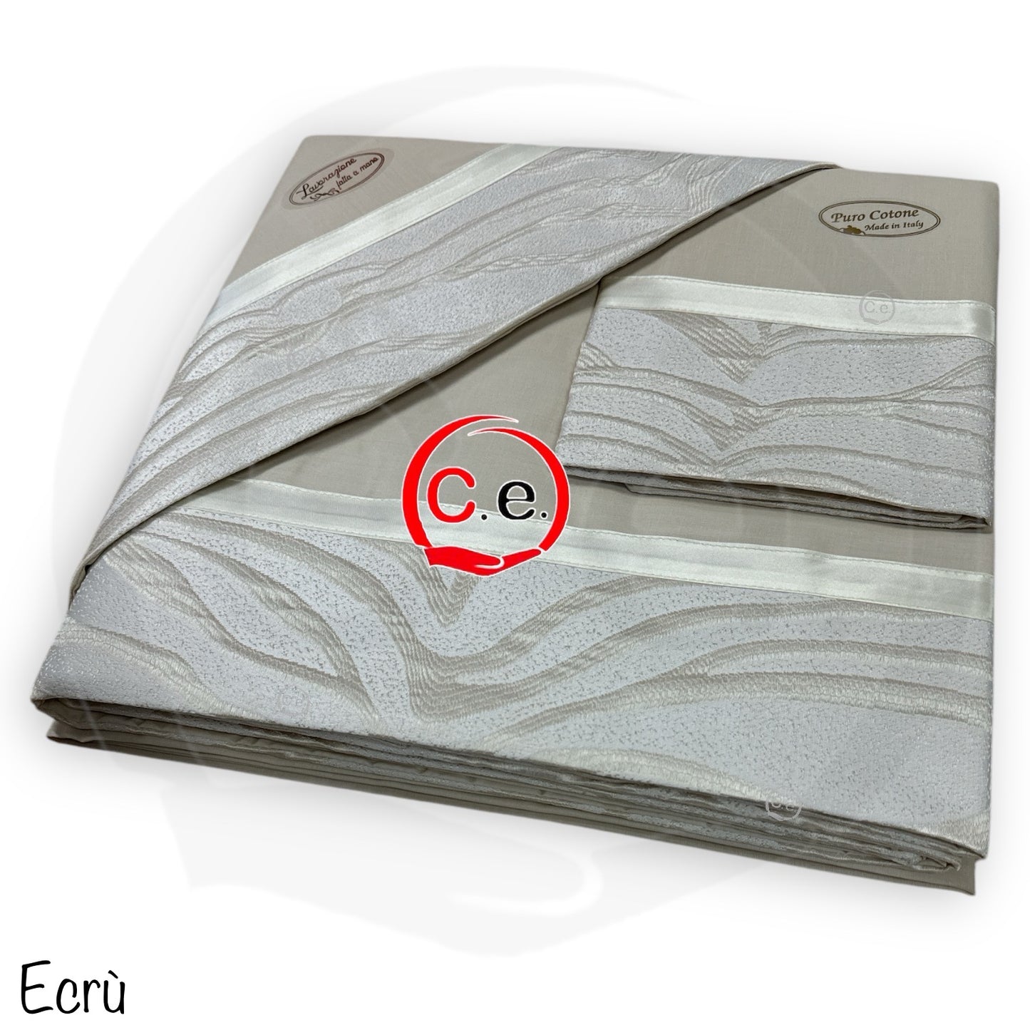 Completo lenzuola Josephie con fascia in raso