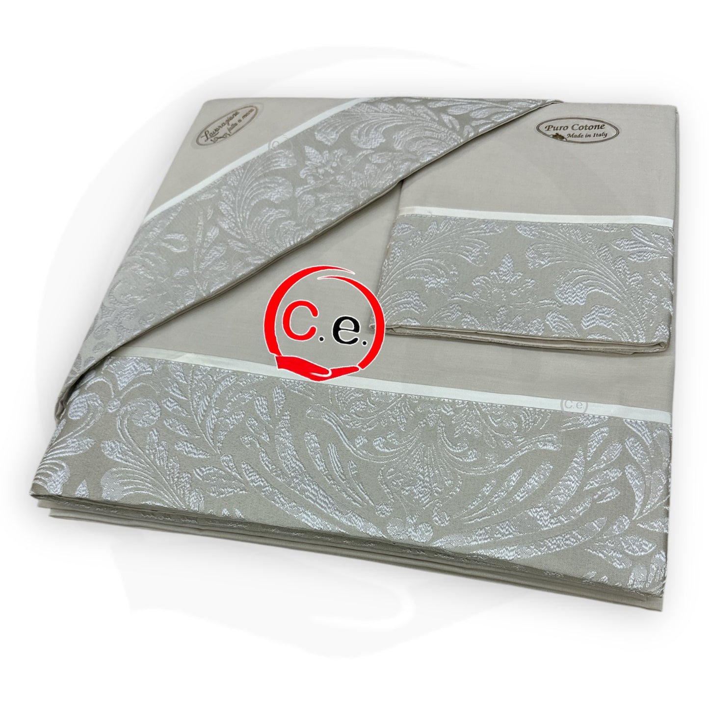 Completo lenzuola Tilia con fascia in jaquard