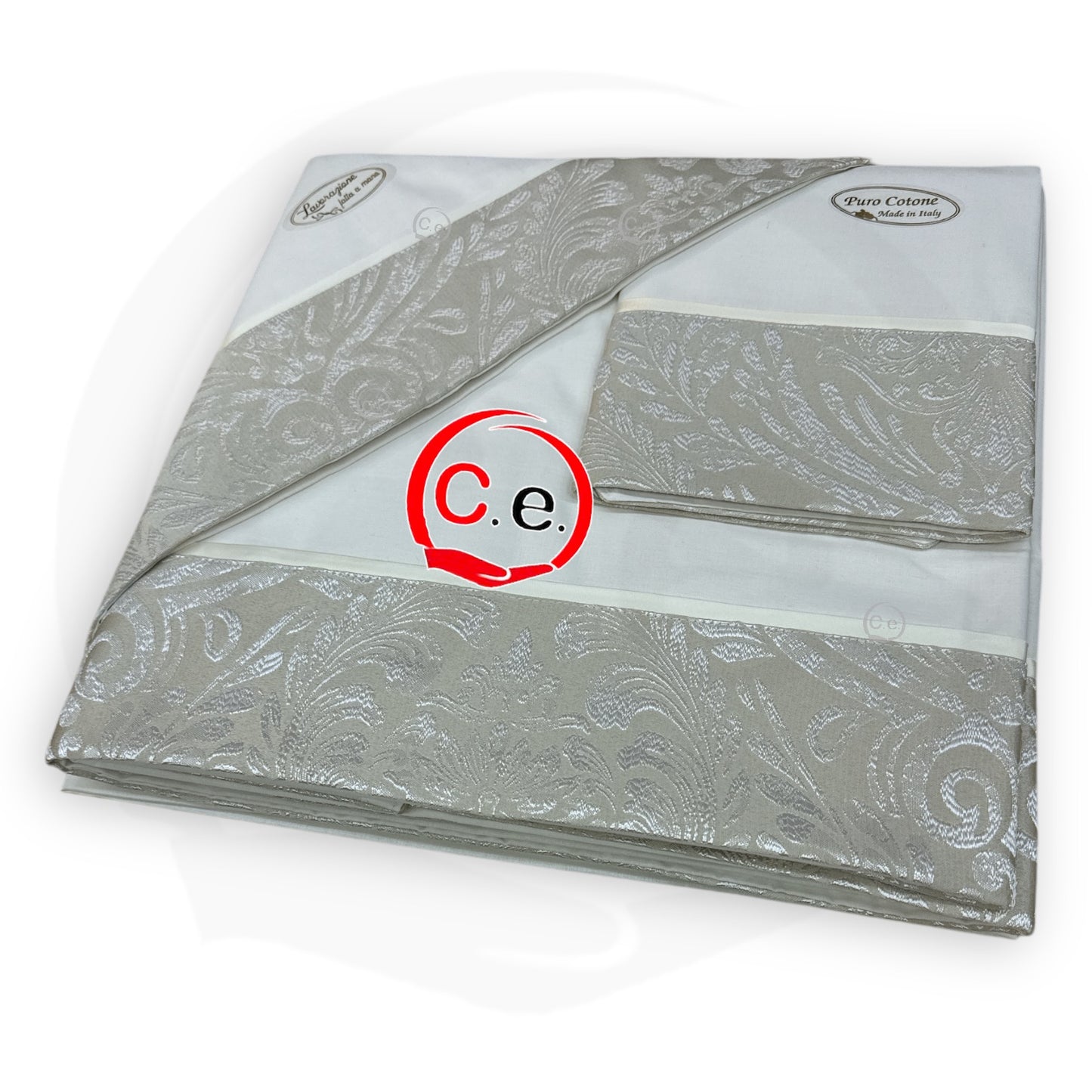 Completo lenzuola Tilia con fascia in jaquard