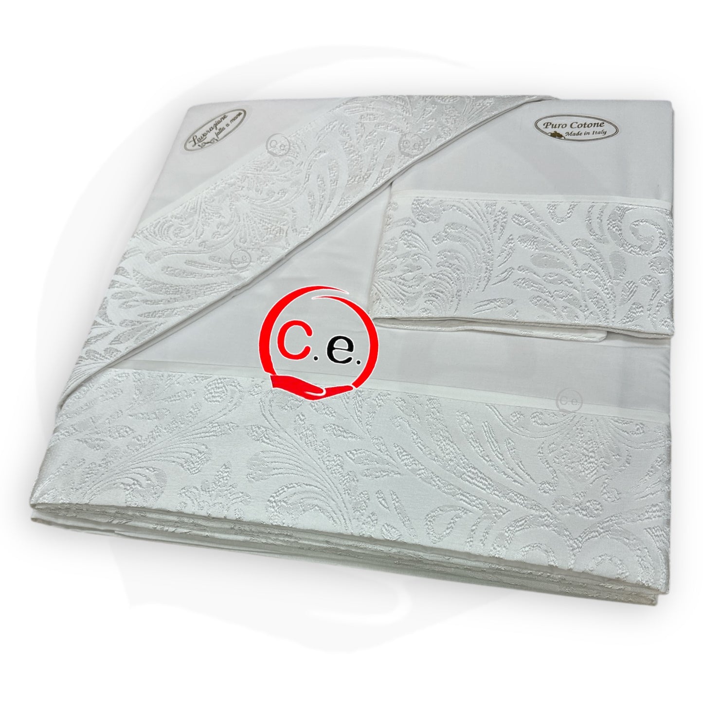 Completo lenzuola Tilia con fascia in jaquard