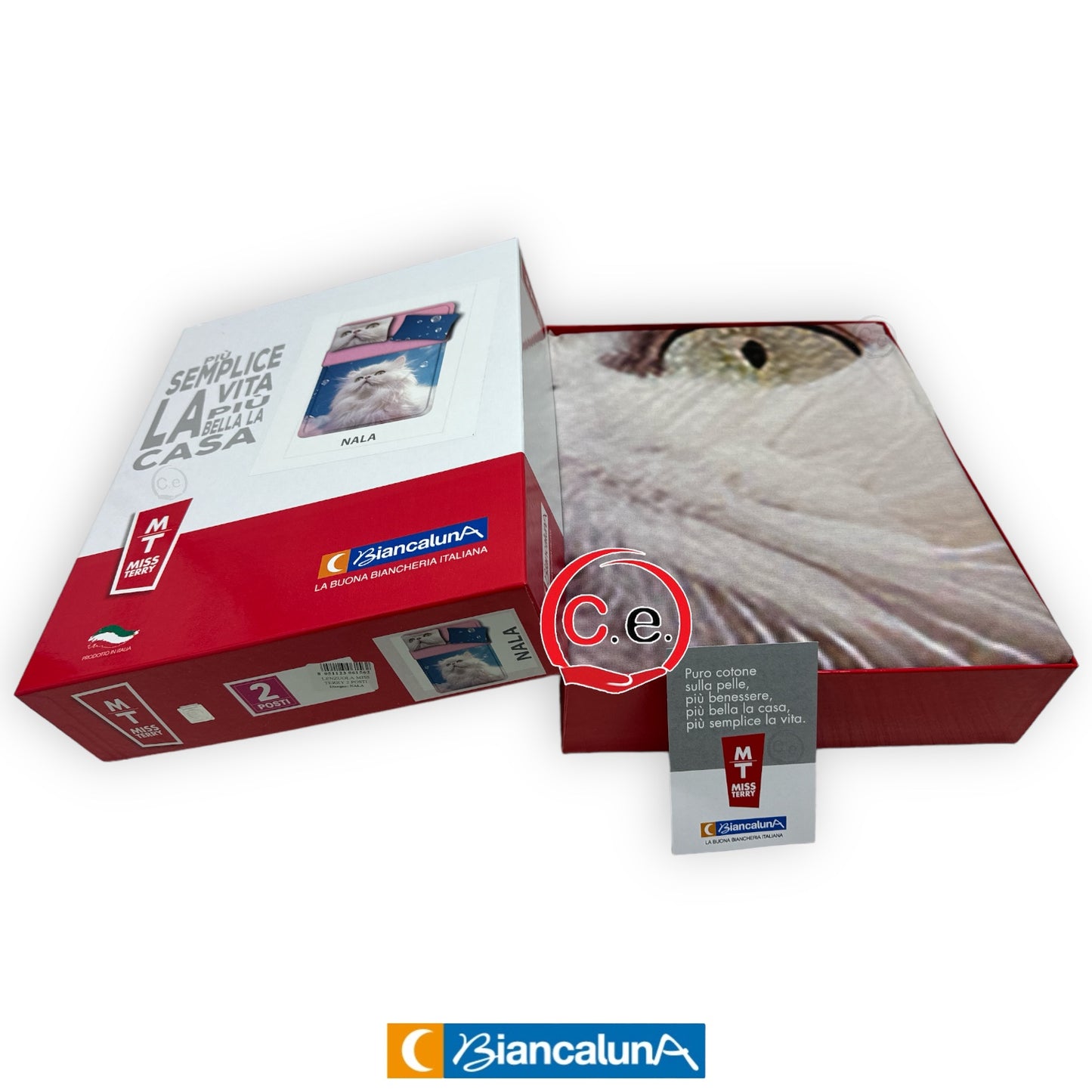 Lenzuola copriletto BiancaLuna Nala