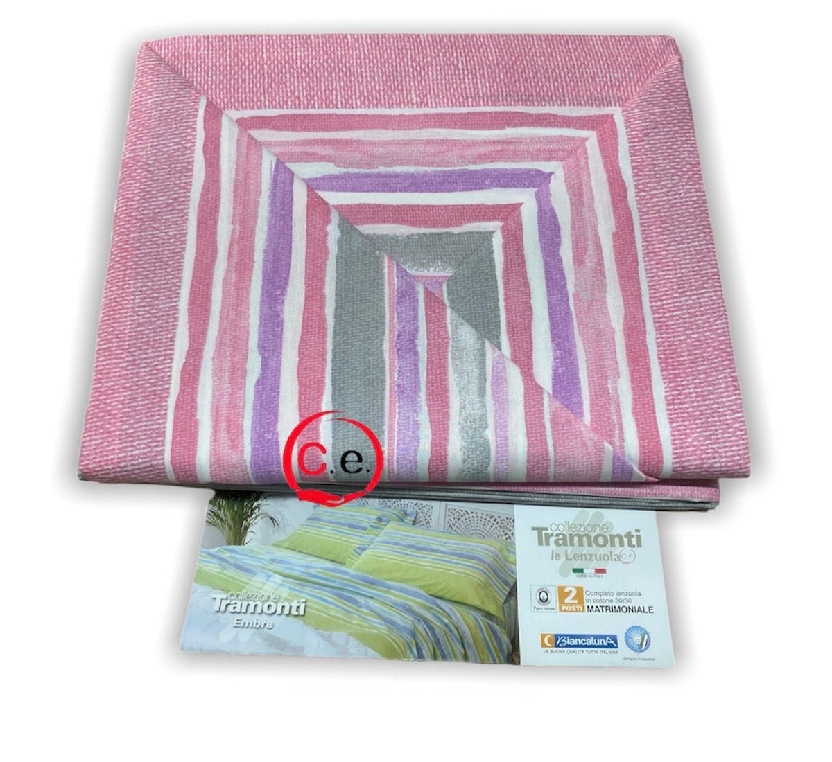 Completo Lenzuola Tramonti BiancaLuna🌙 disegno Embre