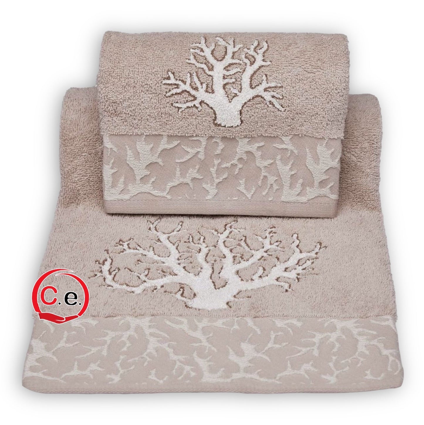 Asciugamano 1+1 Paros Corallo Vingi