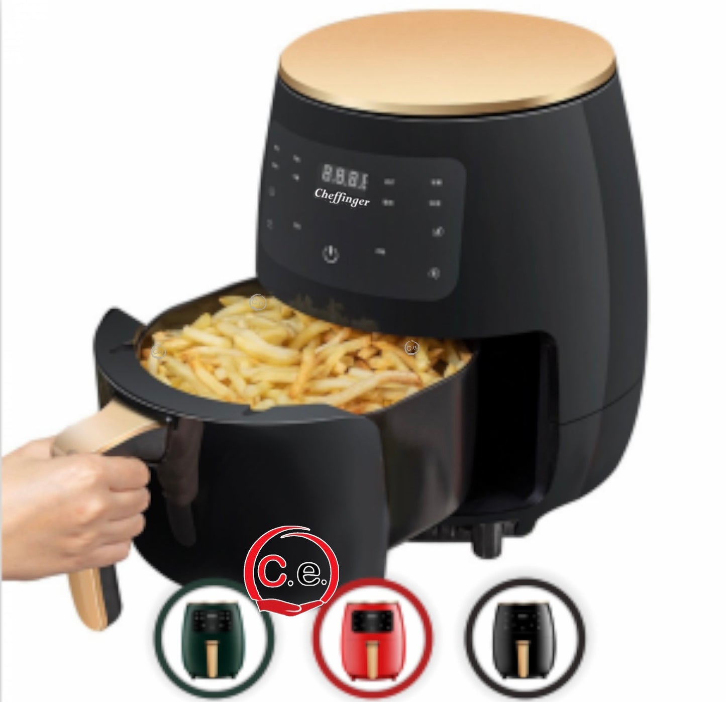 Friggitrice Cheffinger ad aria con display LCD & touch