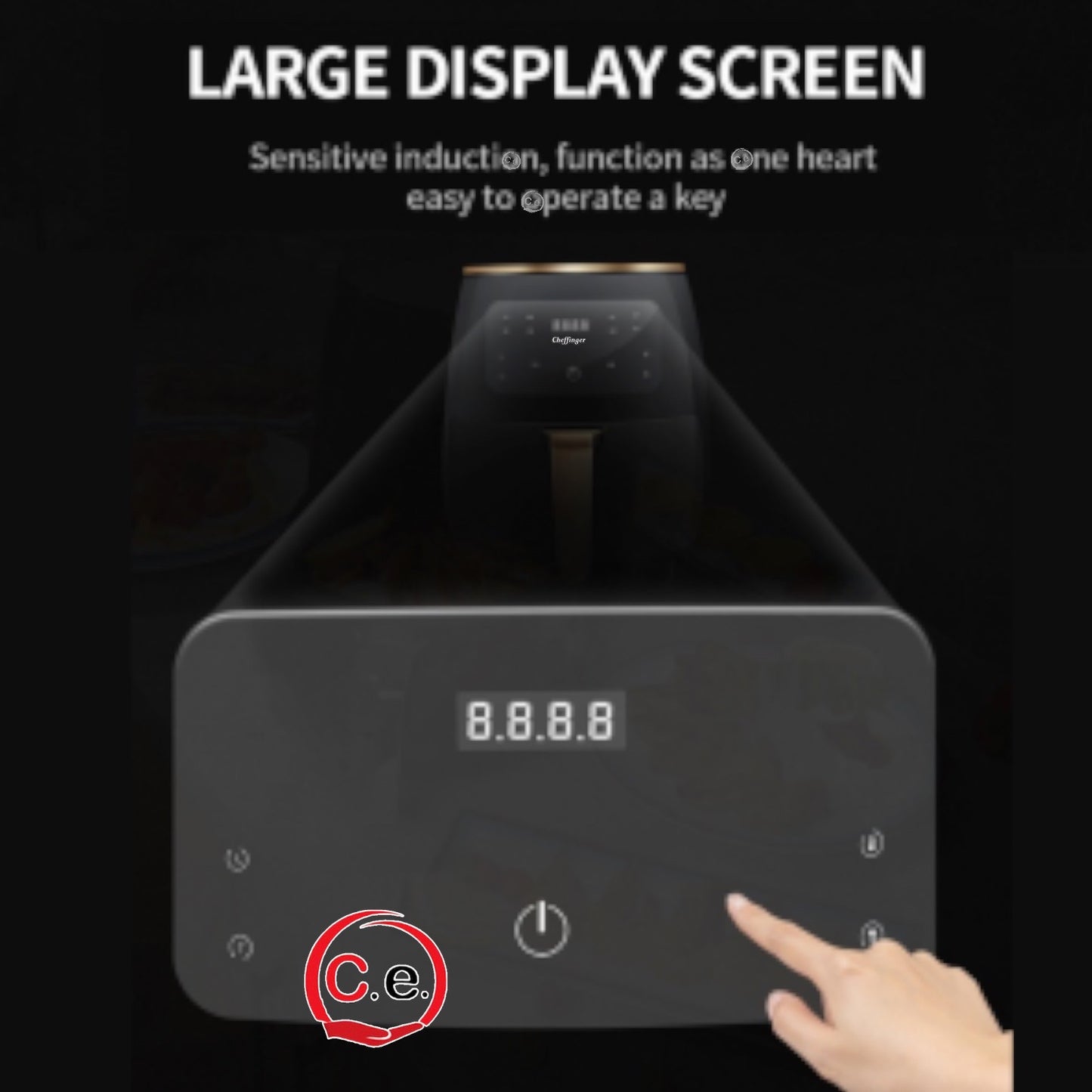 Friggitrice Cheffinger ad aria con display LCD & touch