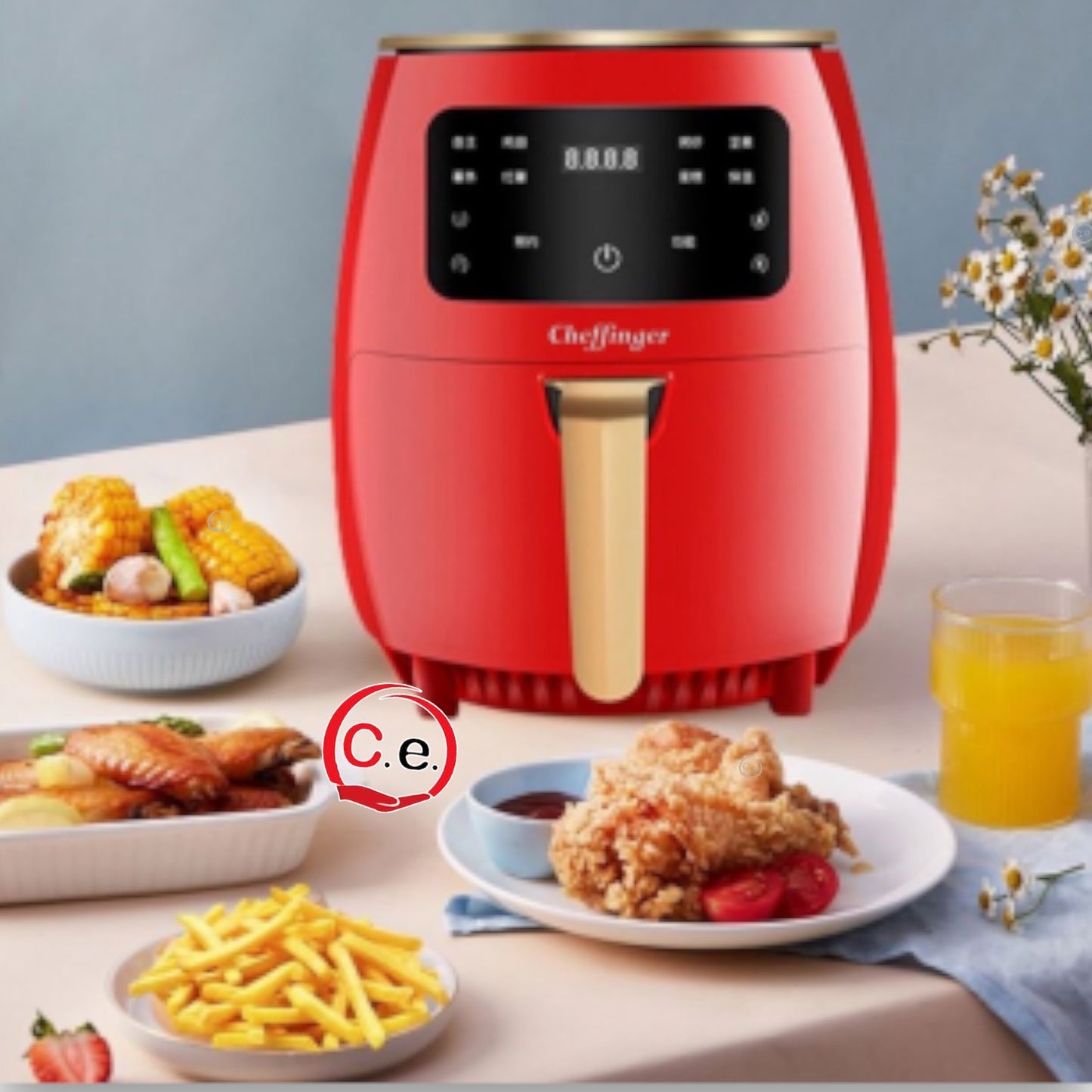 Friggitrice Cheffinger ad aria con display LCD & touch