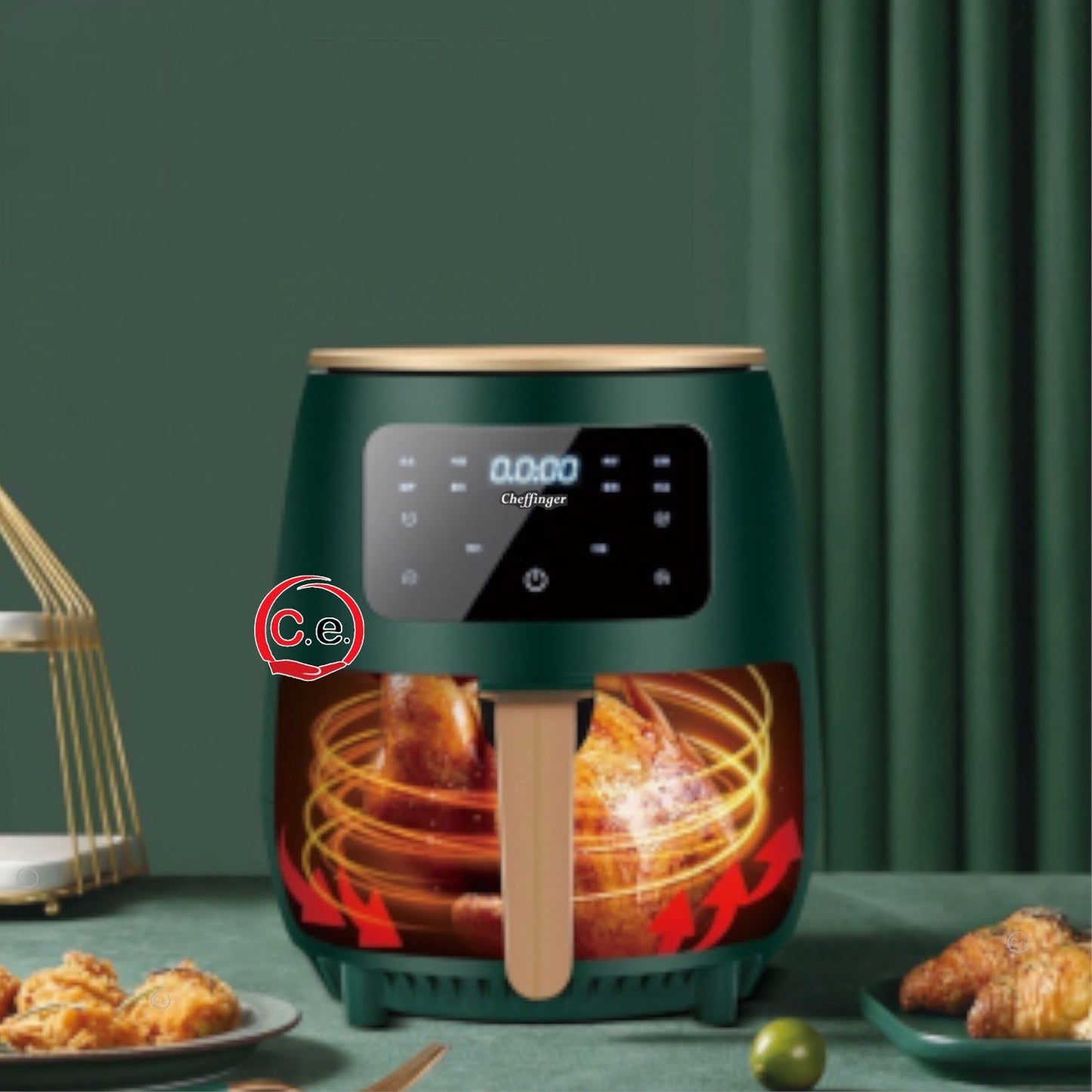 Friggitrice Cheffinger ad aria con display LCD & touch