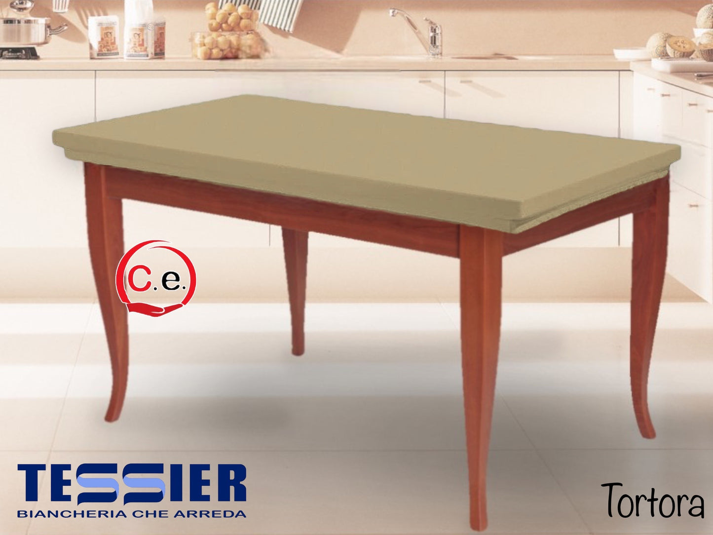 Copritavola con elastico art.Duetto Tessier