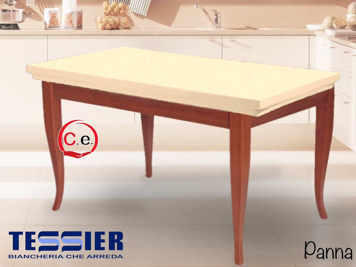 Copritavola con elastico art.Duetto Tessier