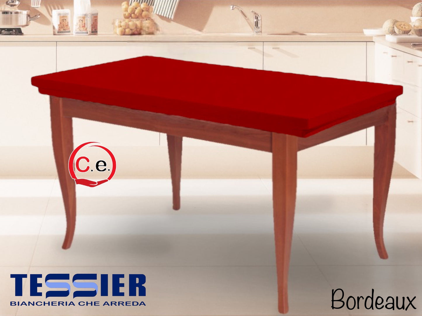 Copritavola con elastico art.Duetto Tessier
