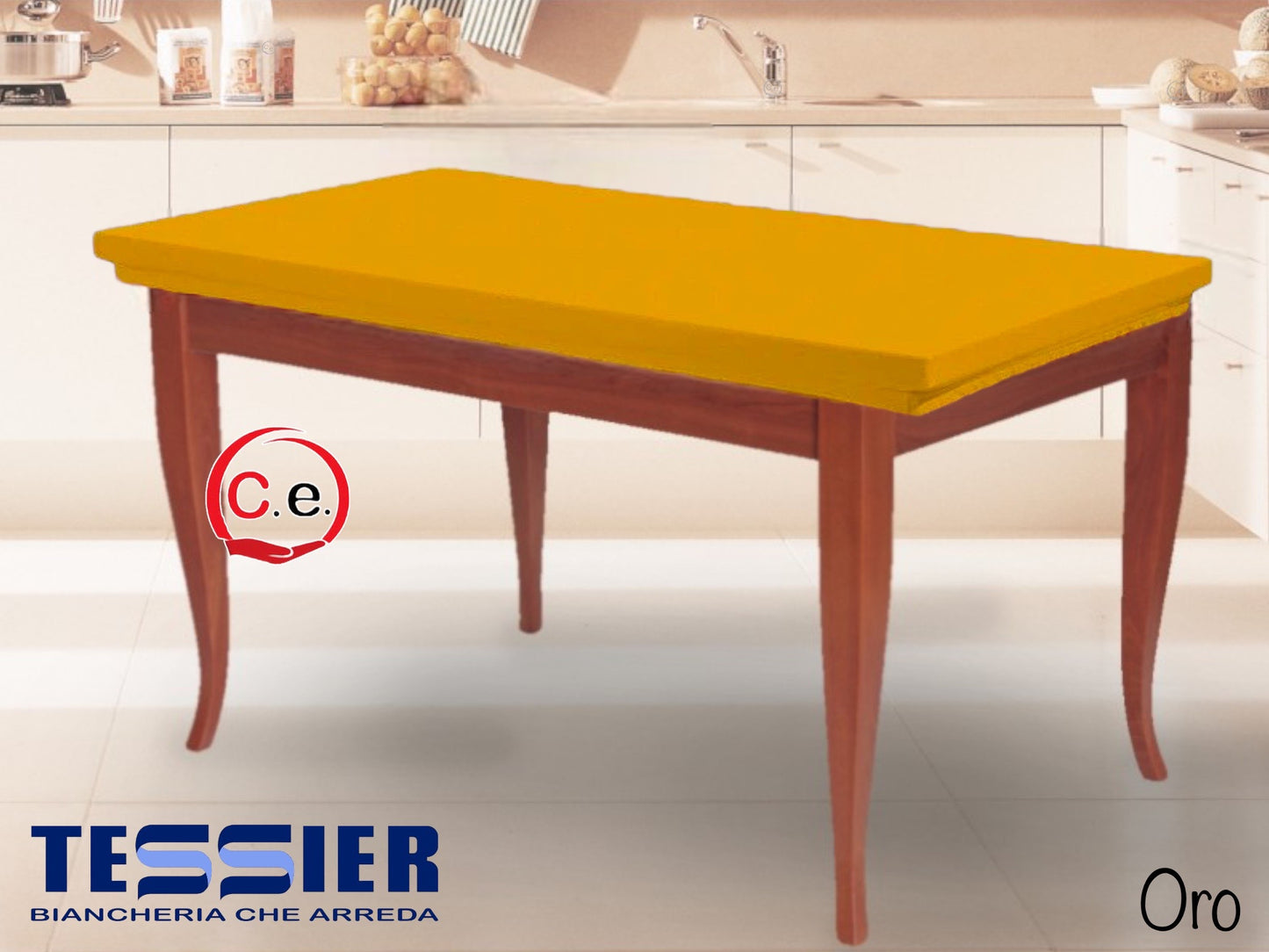 Copritavola con elastico art.Duetto Tessier