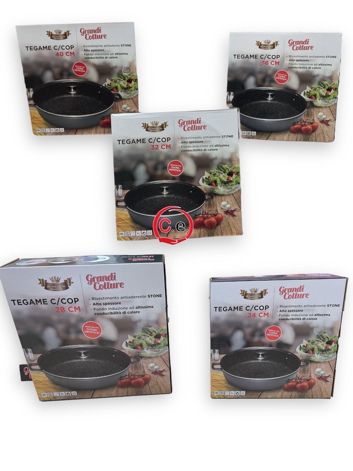 Tegame in pietra lavica con coperchio