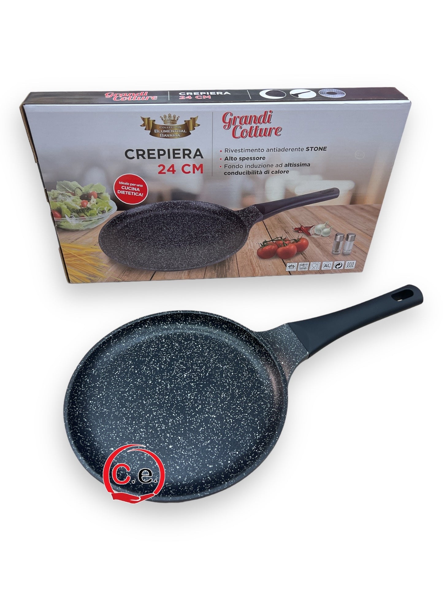 Crepiera in pietra lavica Grandi Cotture