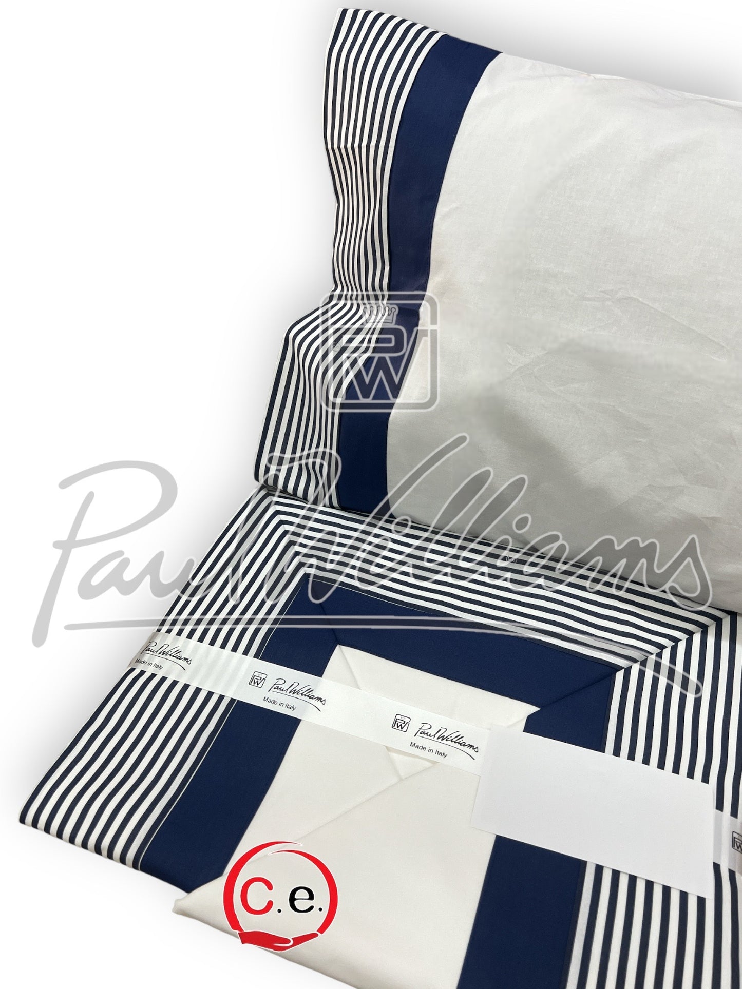 Completo lenzuola PaulWilliams Rigata con doppio bordo, fascia digitale ad alta definizione