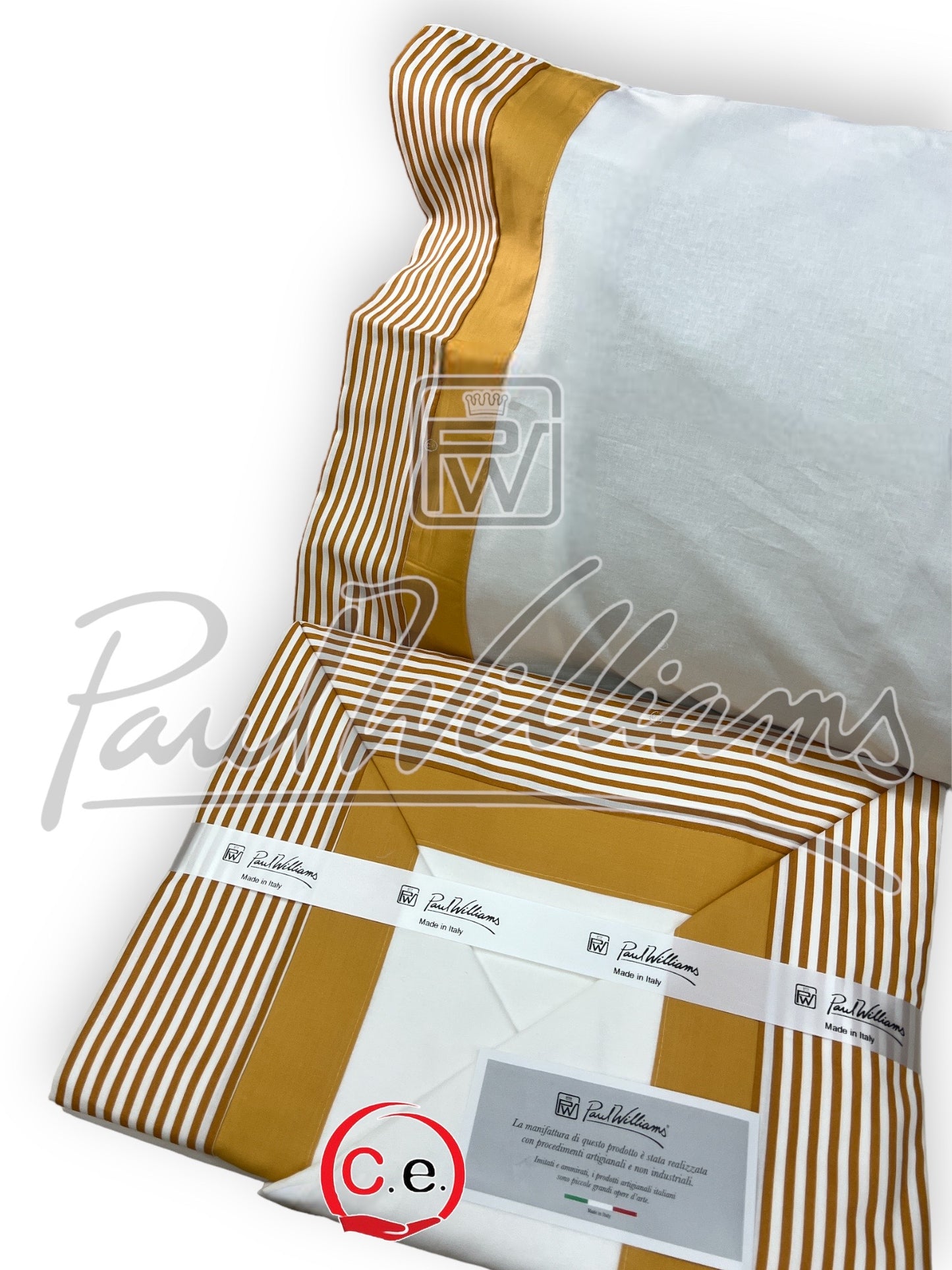 Completo lenzuola PaulWilliams Rigata con doppio bordo, fascia digitale ad alta definizione