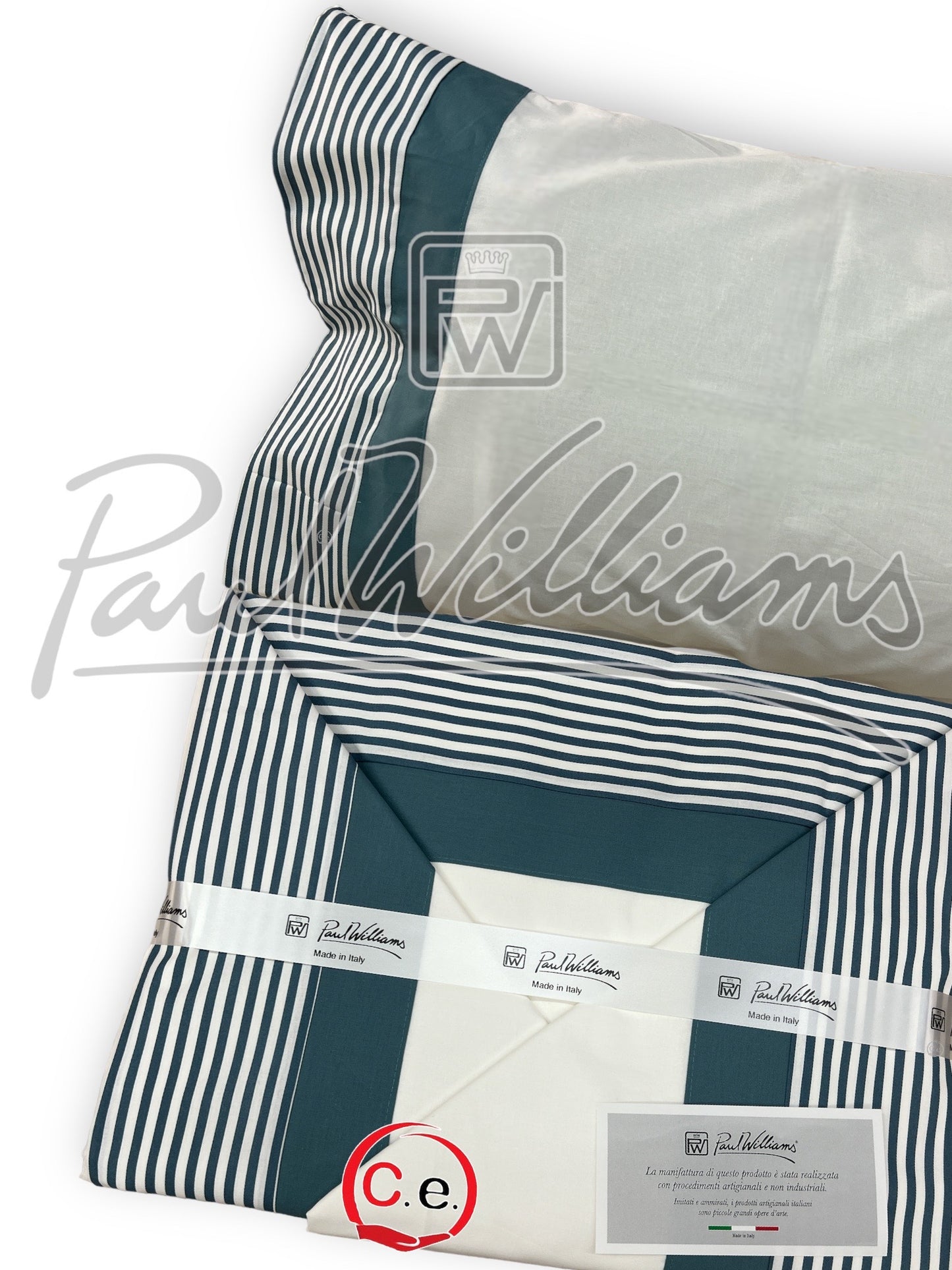 Completo lenzuola PaulWilliams Rigata con doppio bordo, fascia digitale ad alta definizione