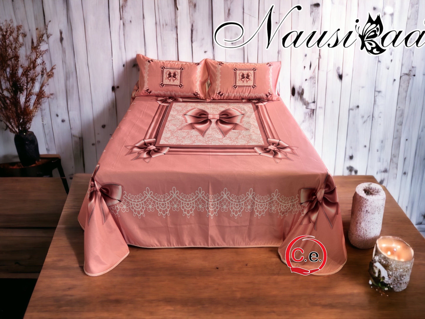 Copriletto fiocco 🎀 Nausikaa con federe coordinate