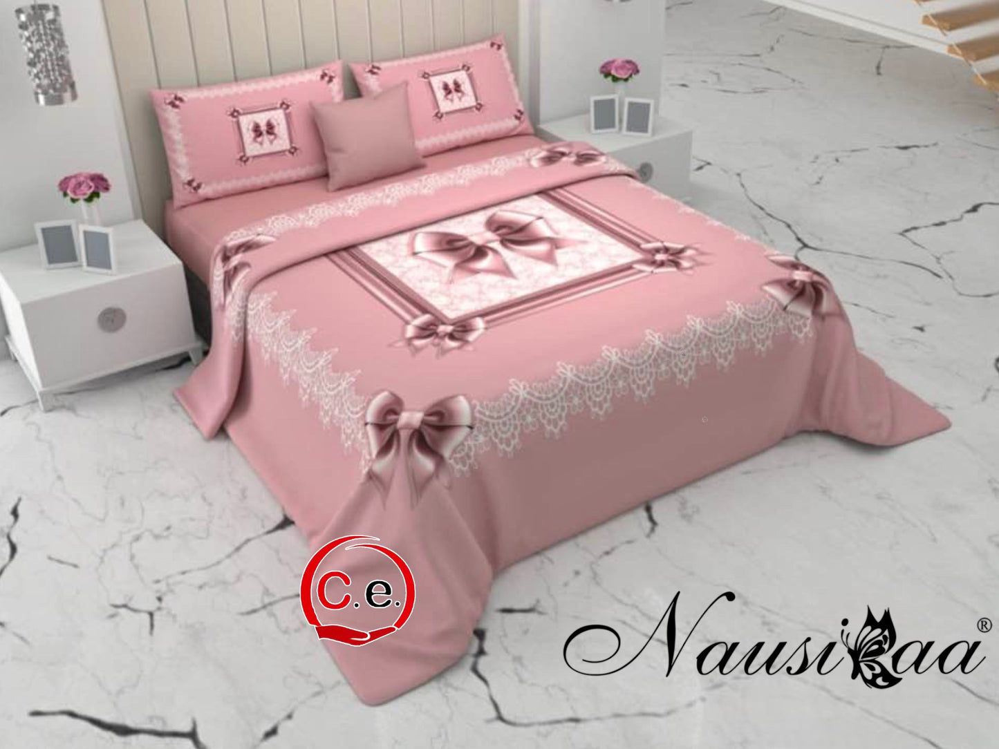 Copriletto fiocco 🎀 Nausikaa con federe coordinate