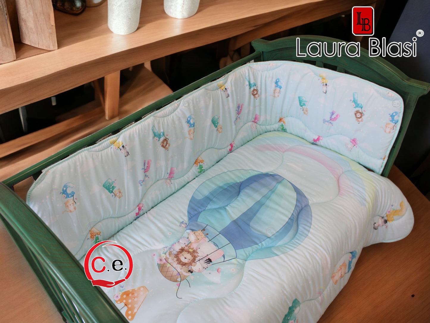 Trapunta 👶🏼 con paracolpi Laura Blasi con stampa digitale ad alta definizione