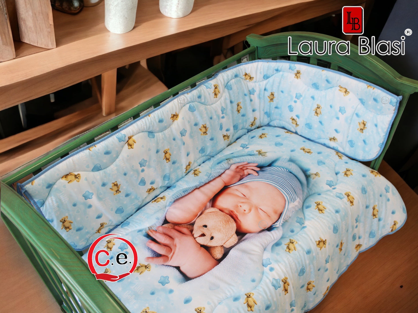 Trapunta 👶🏼 con paracolpi Laura Blasi con stampa digitale ad alta definizione