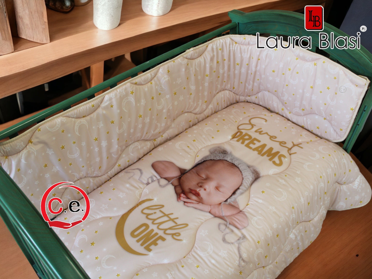 Trapunta 👶🏼 con paracolpi Laura Blasi con stampa digitale ad alta definizione