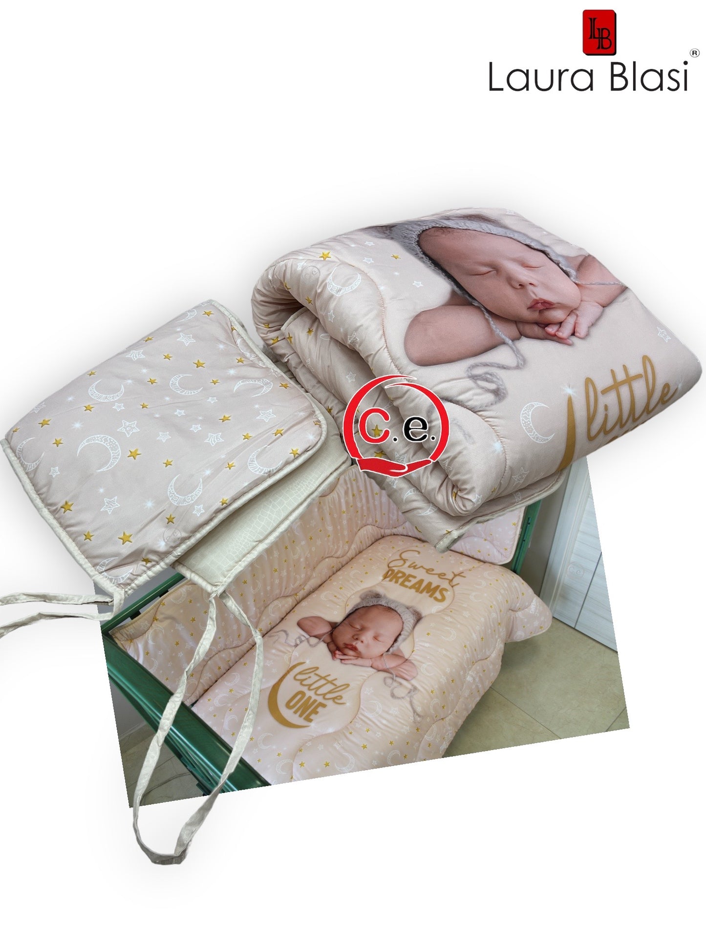 Trapunta 👶🏼 con paracolpi Laura Blasi con stampa digitale ad alta definizione
