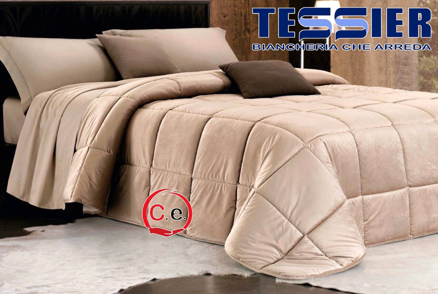 Trapunta Tessier in Velluto Velvet Double-face