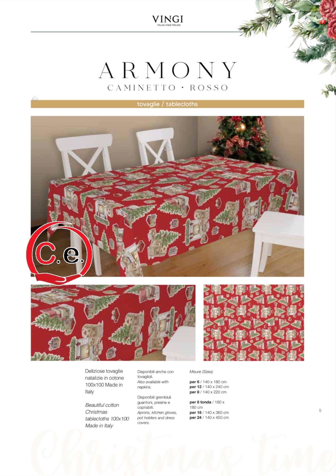 Tovaglia Vingi Armony Christmas ๐๐โ๏ธ๐
๐ผ