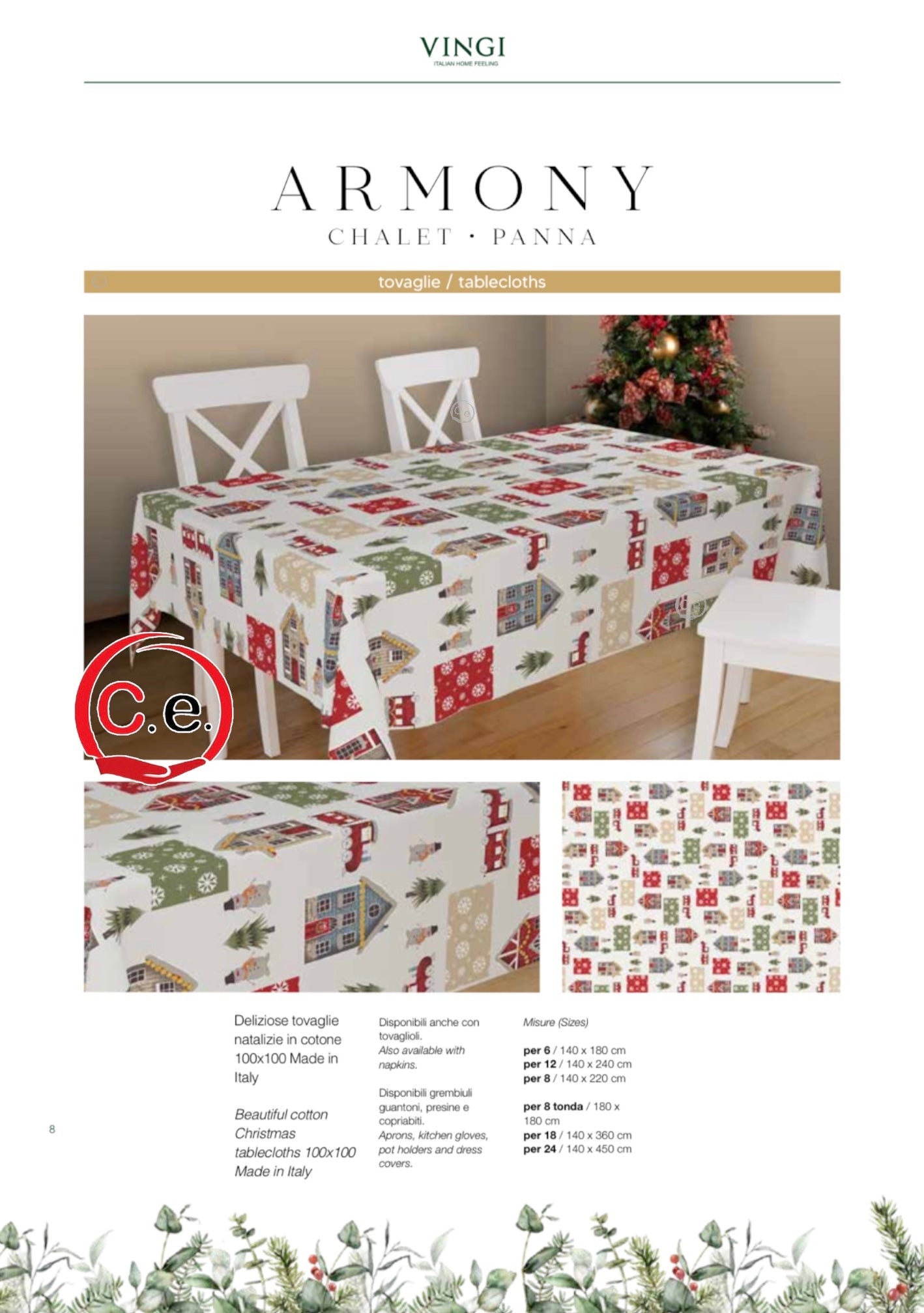 Tovaglia Vingi Armony Christmas ๐๐โ๏ธ๐
๐ผ