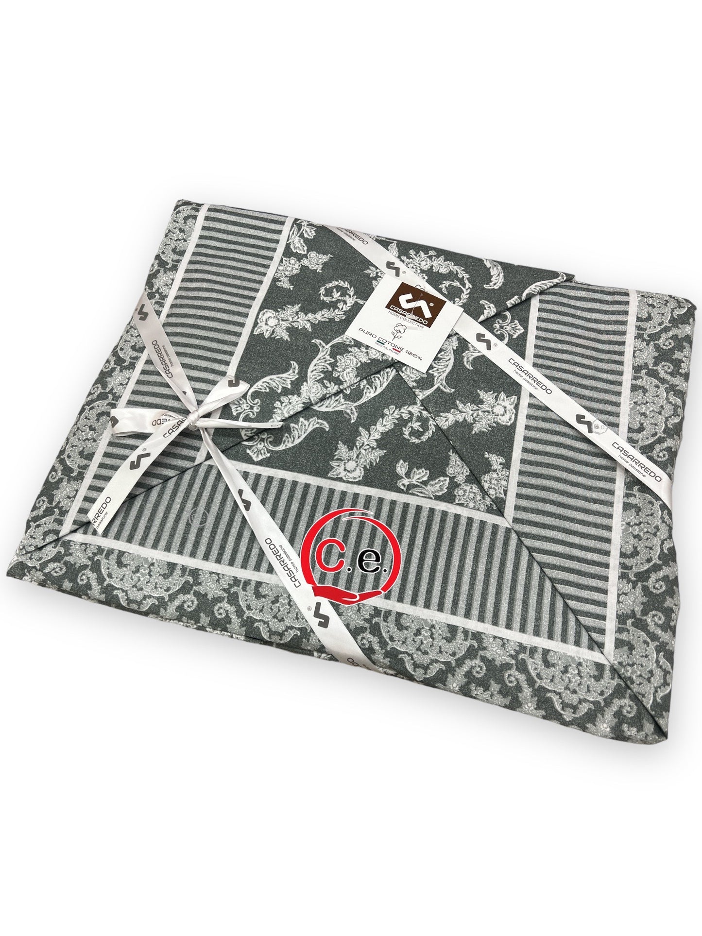 Completo lenzuola Casarredo Vintage matrimoniale stampato in puro cotone