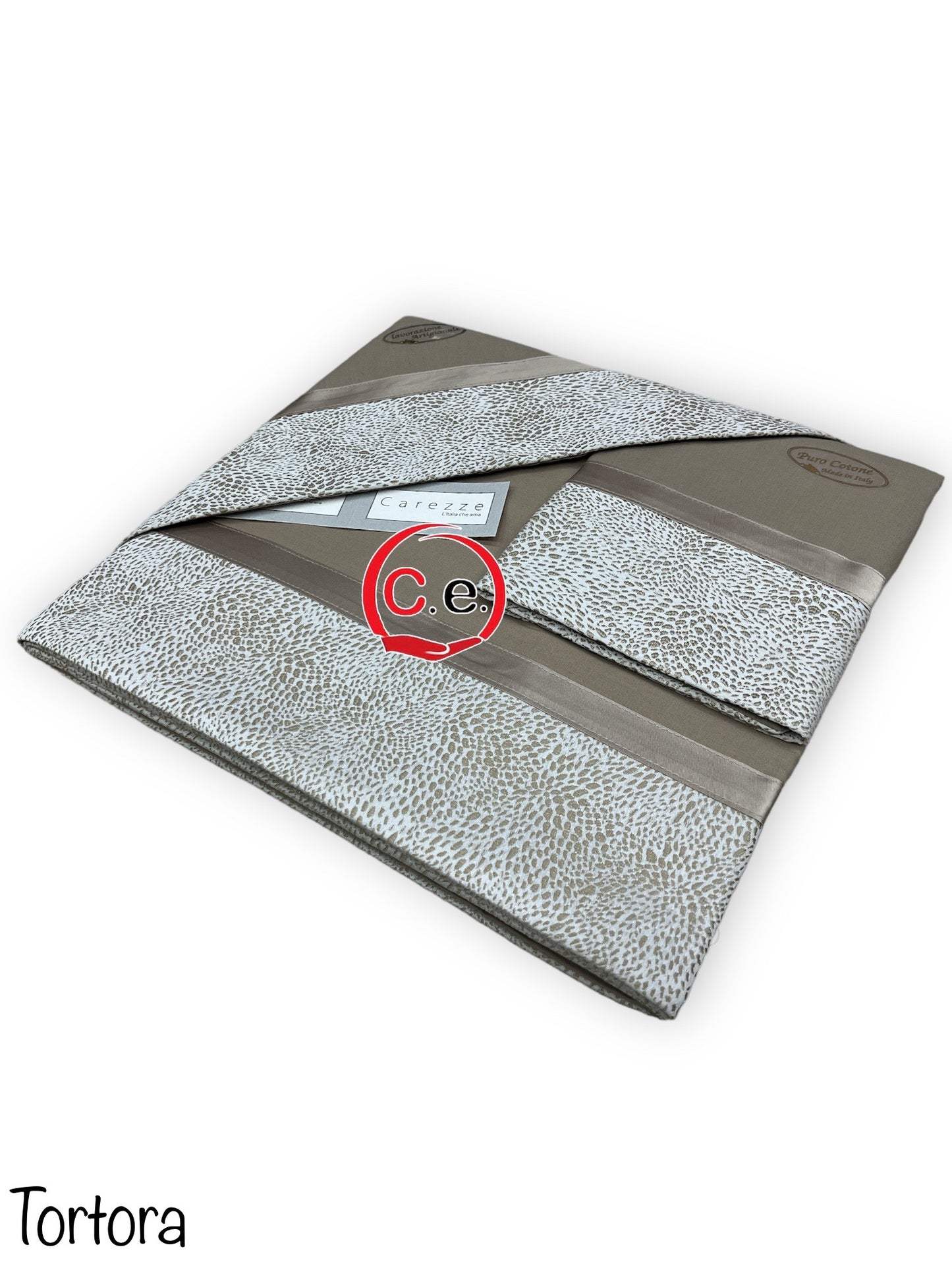 Completo lenzuola Isabelle con fascia in jaquard