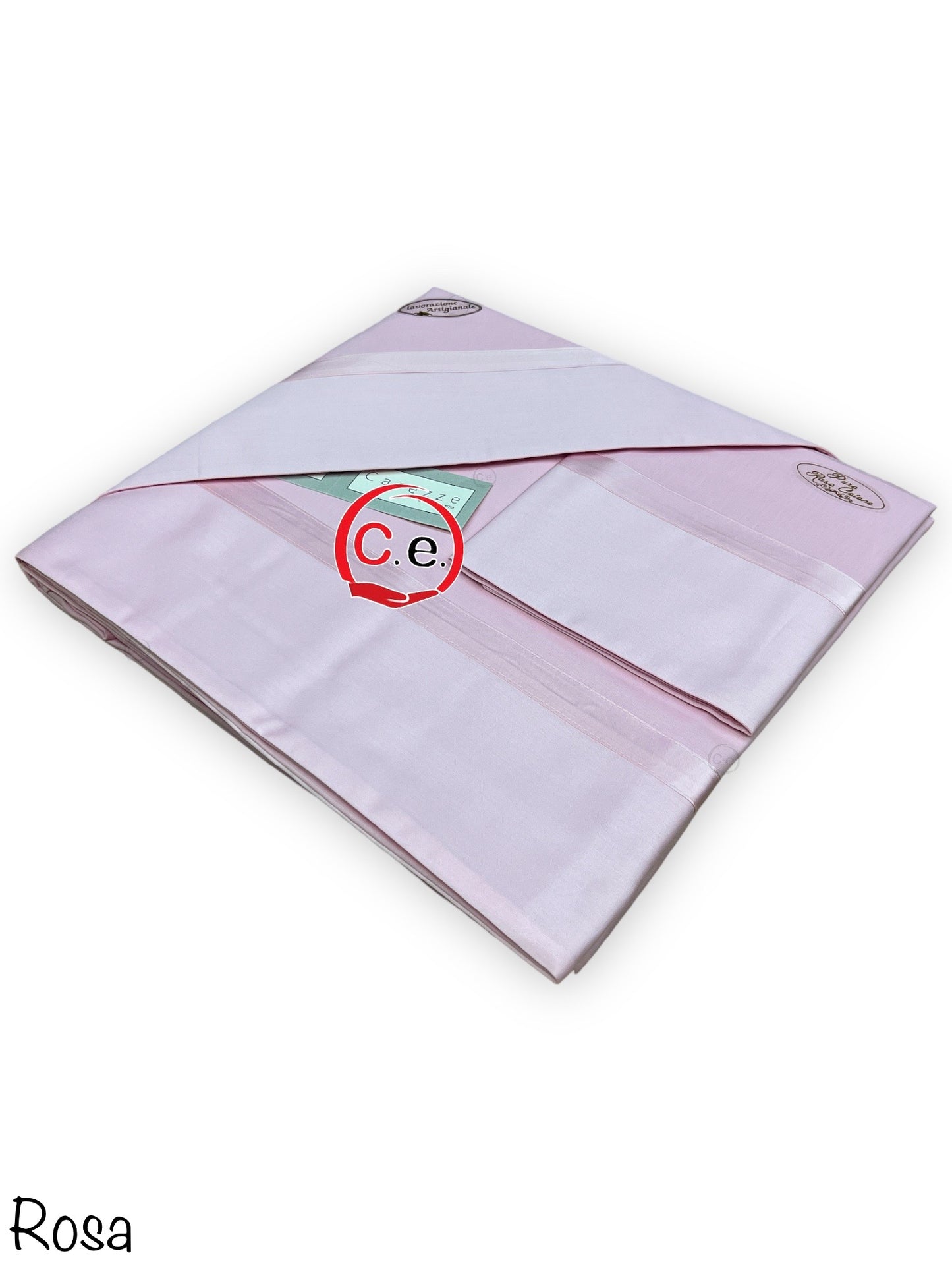 Completo lenzuola Fanny con fascia in tinta unita