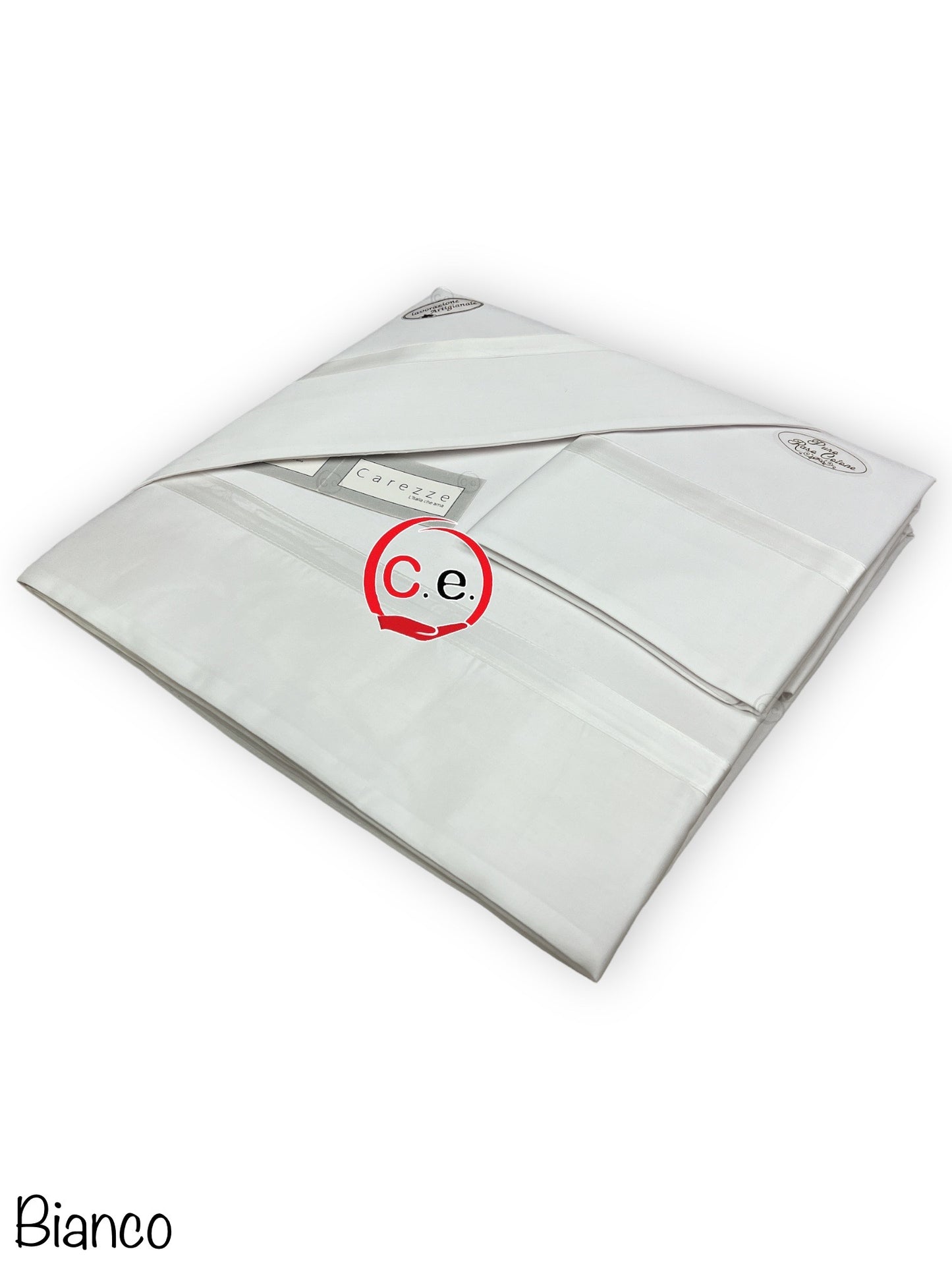 Completo lenzuola Fanny con fascia in tinta unita