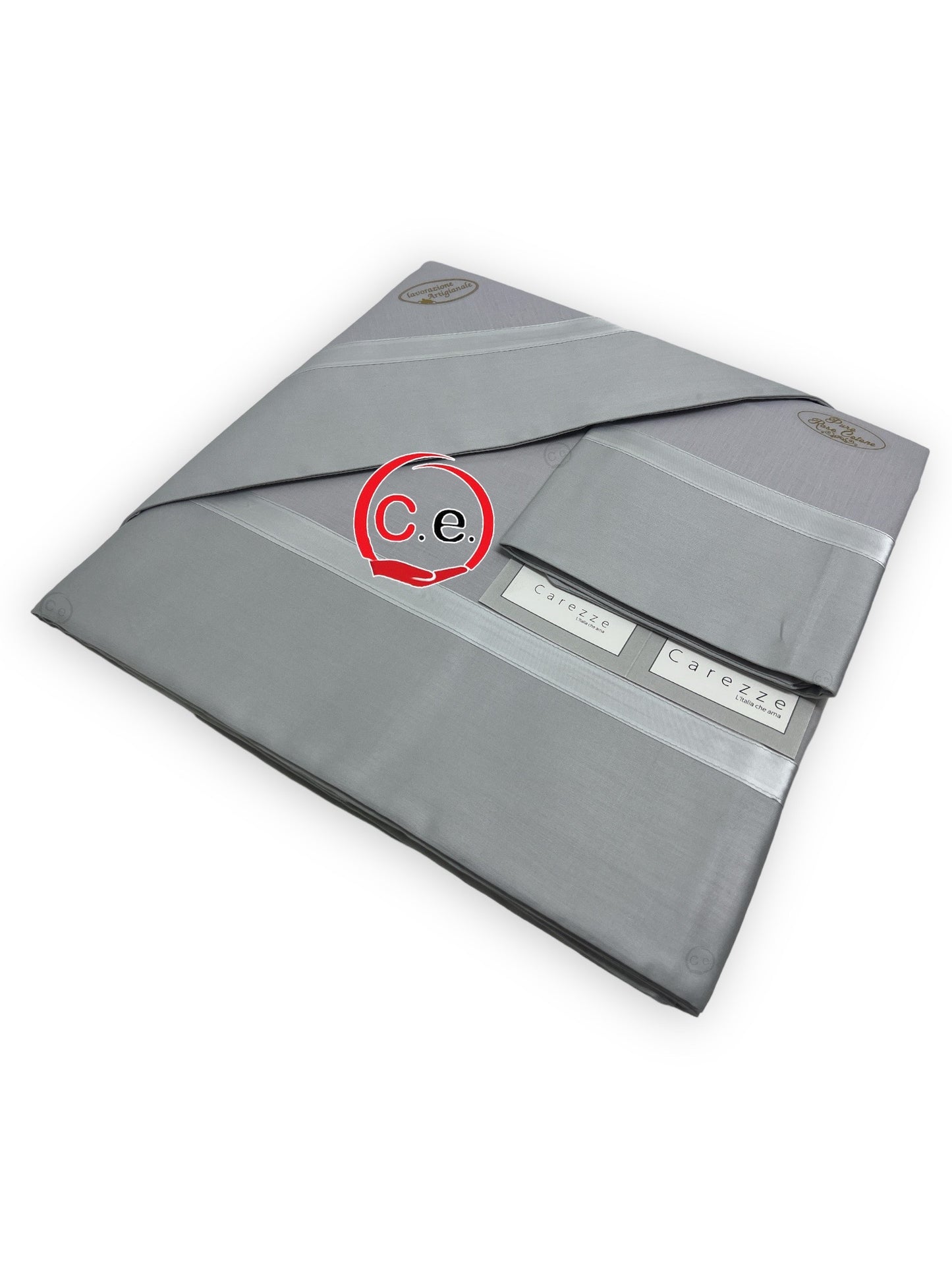 Completo lenzuola Fanny con fascia in tinta unita