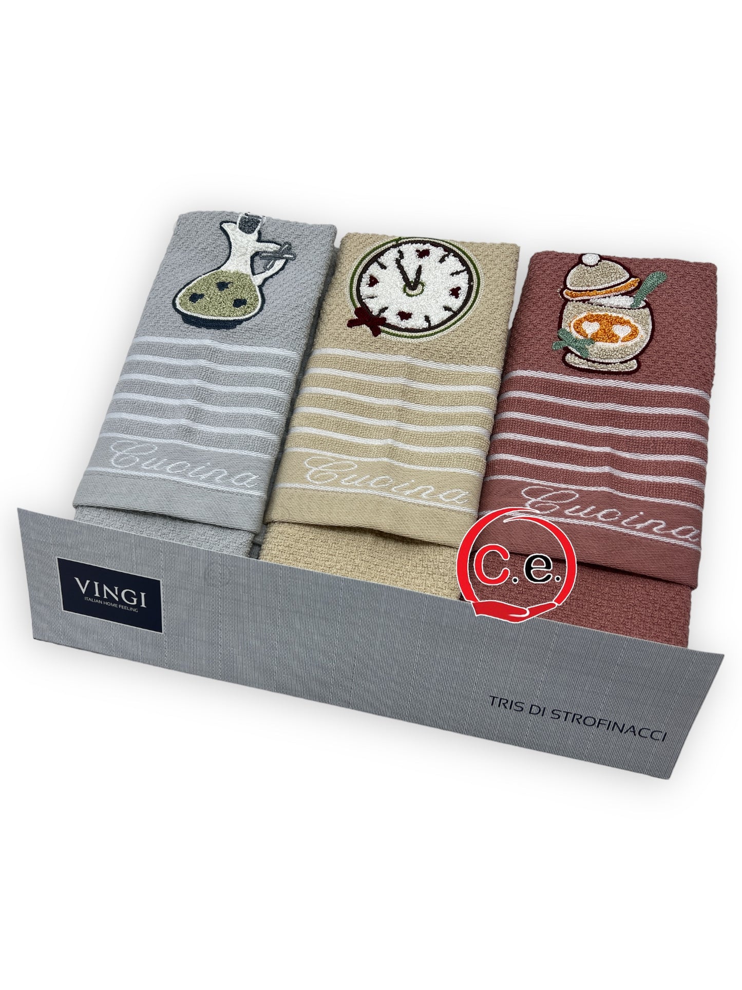 Tris strofinacci spugna Vingi Cucina