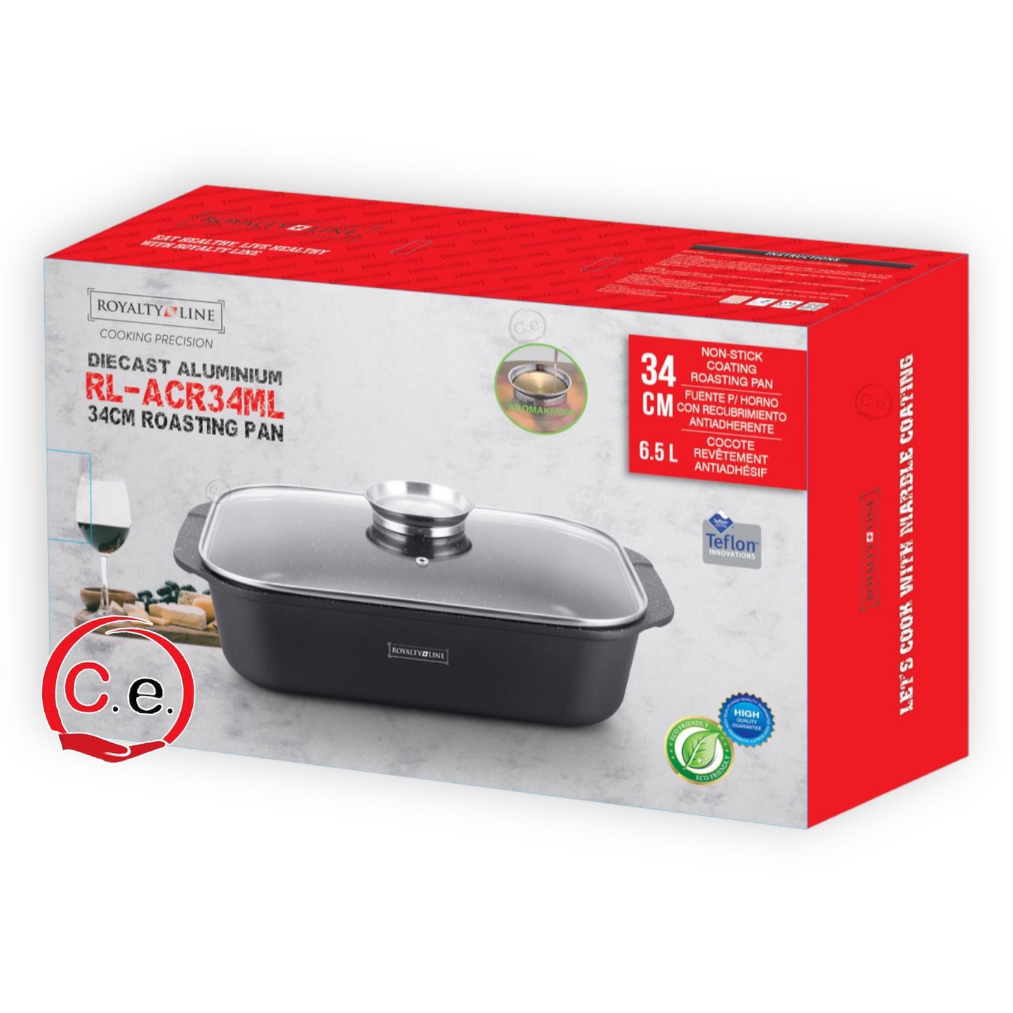 Rostiera/Oliera Royalty line antiaderente in pietra lavica