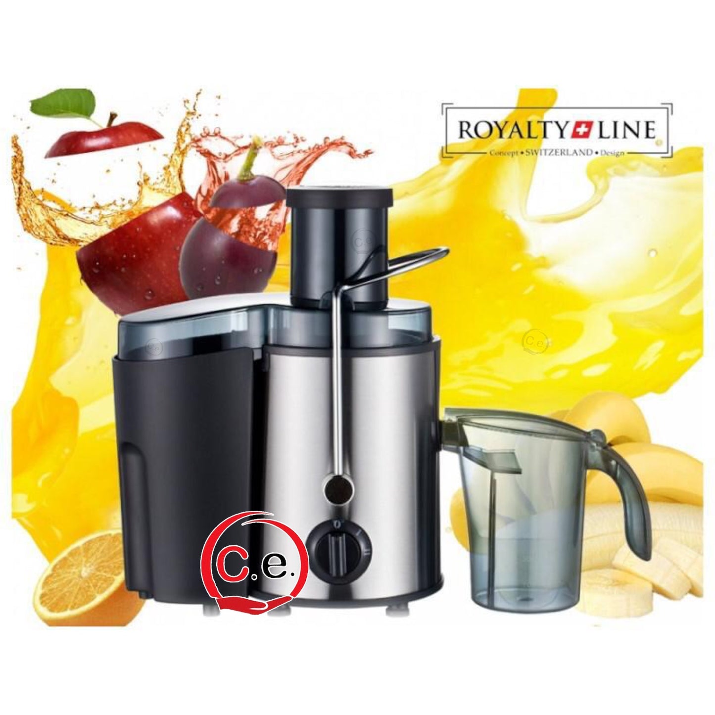 Estrattore/Centrifuga in acciaio inox da 1,5 litri 700W Royalty Line
