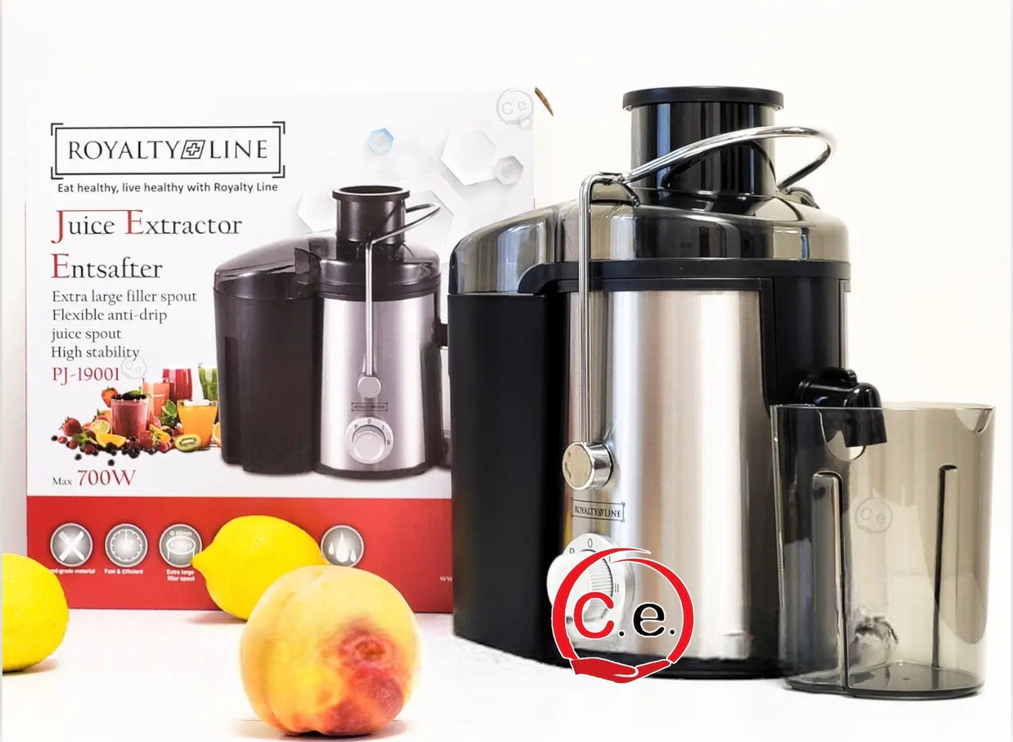 Estrattore/Centrifuga in acciaio inox da 1,5 litri 700W Royalty Line