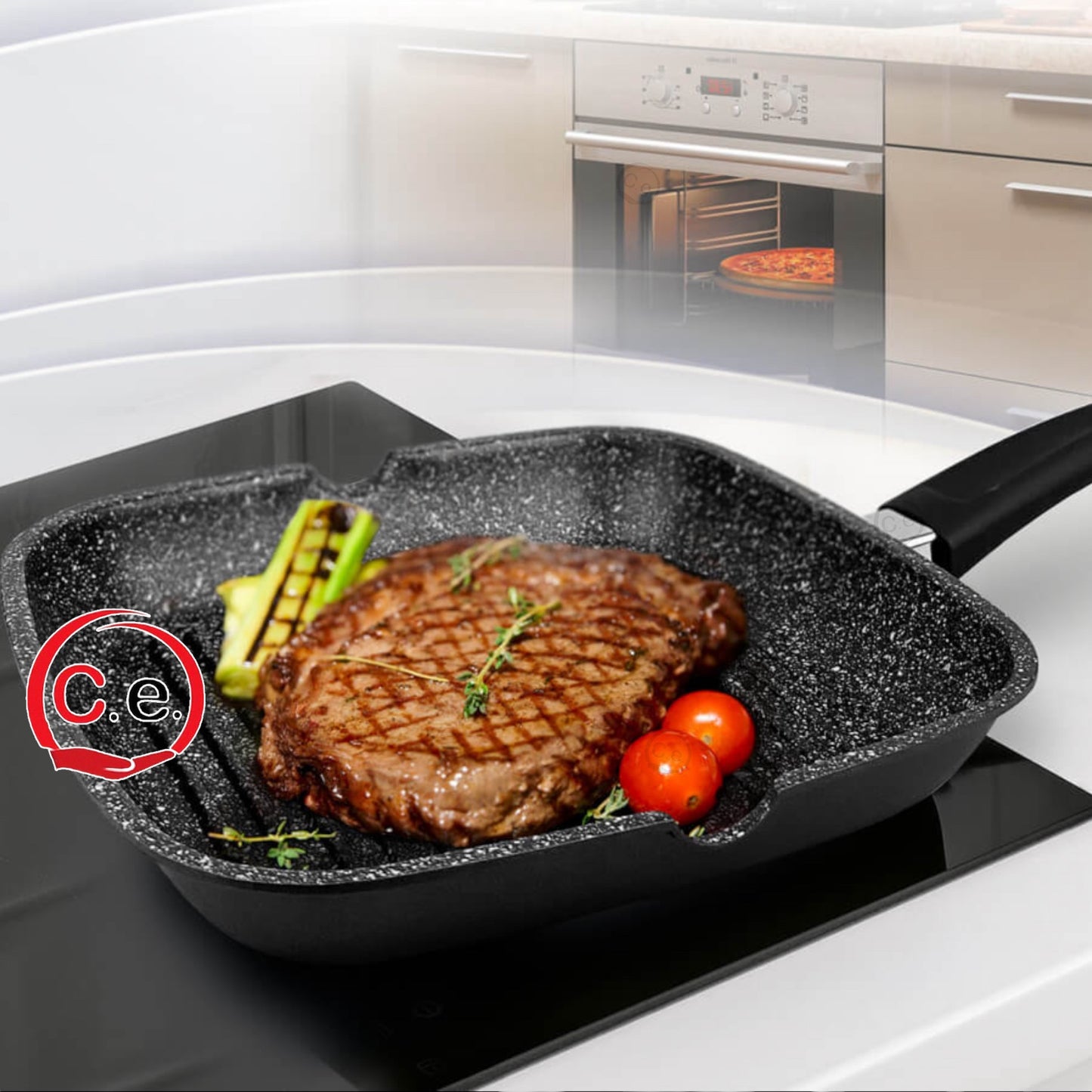 Bistecchiera grigliata Royalty Line con manico
