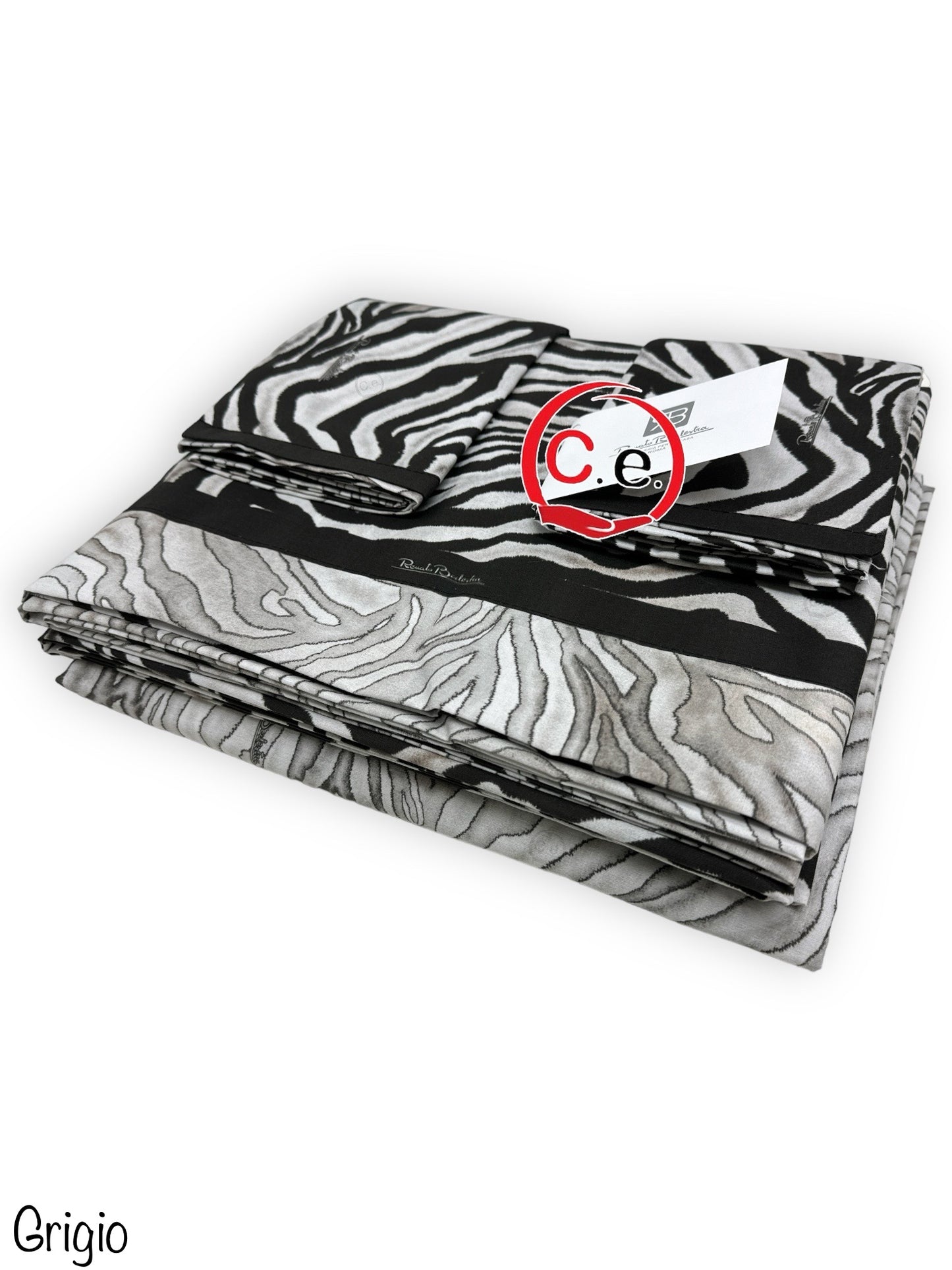 Completo di lenzuola Renato Balestra in puro cotone stampato