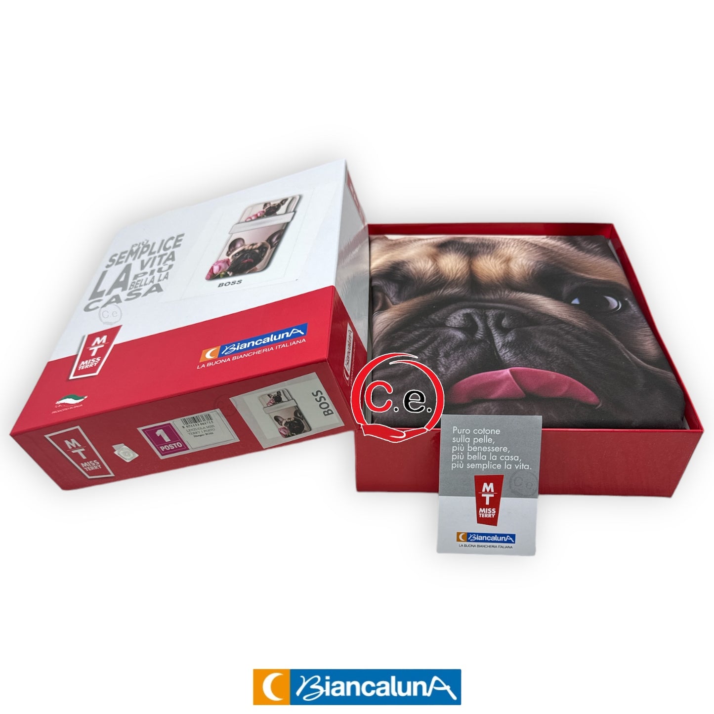 Completo lenzuola/copriletto Boss digitale BiancaLuna 🌙 scatolata Singola