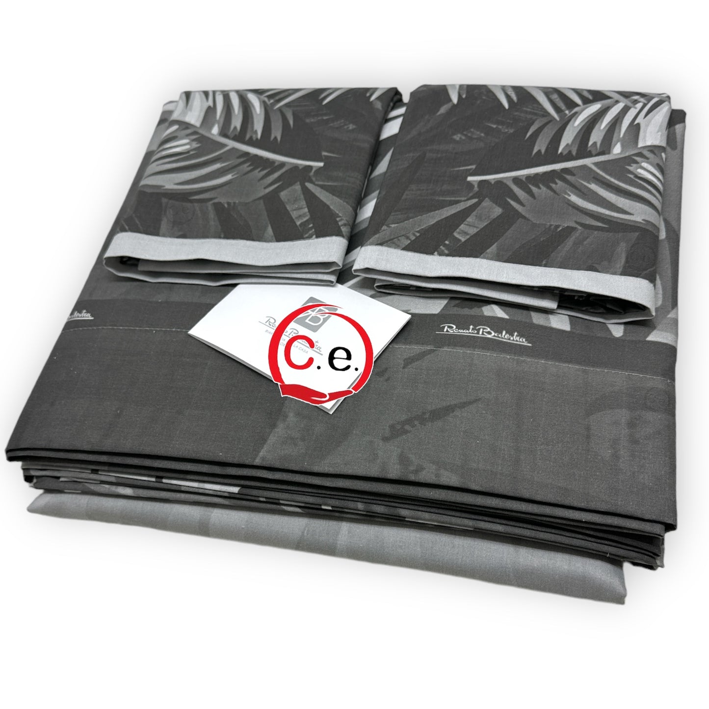 Completo di lenzuola/copriletto Kennedy Renato Balestra in puro cotone Stampa digitale ad alta definizione